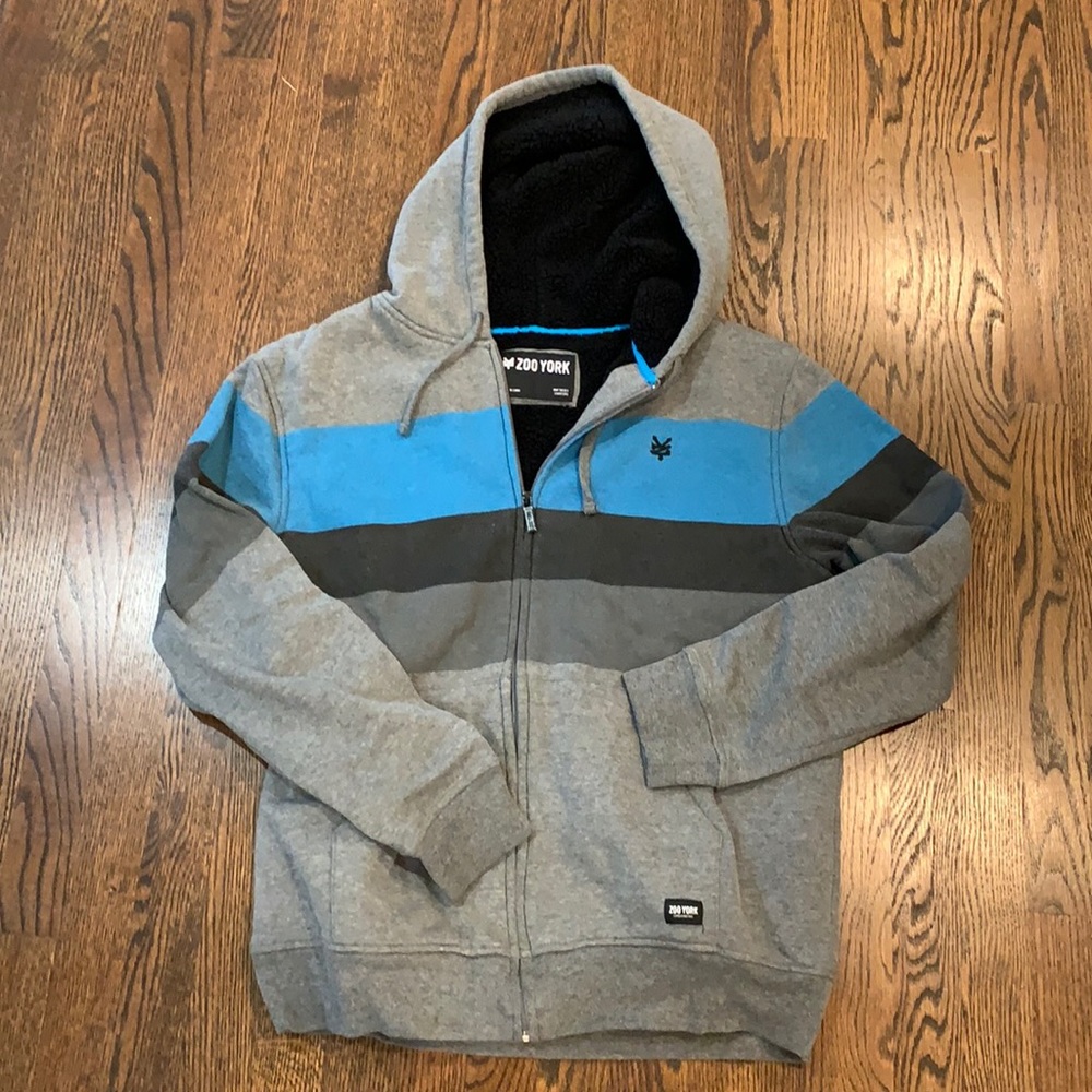 ZOO YORK fleece lined hoodie; Men’s Size L